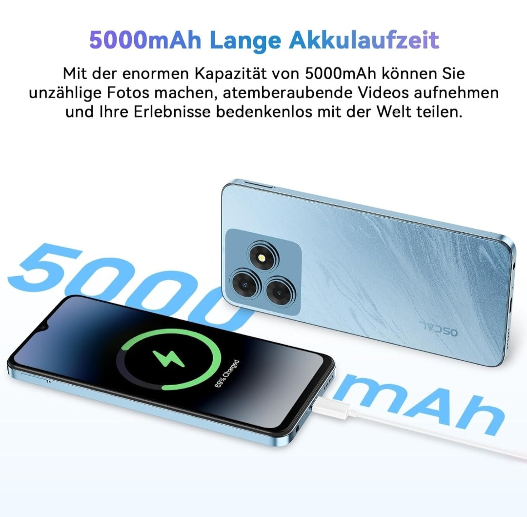 Smartphone OSCAL Android 15 – 256GB Memoria 12GB RAM - CloudStore089