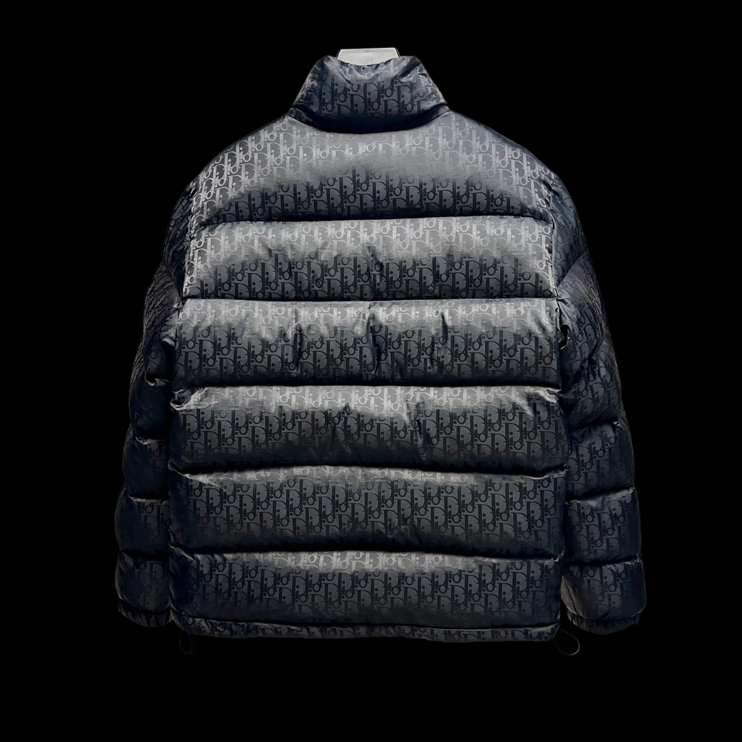 Giacca Piumino Uomo Dior Nera Monogram | Moda Lusso Invernale