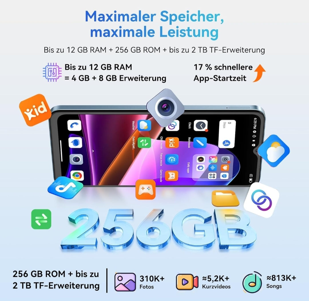 Smartphone OSCAL Android 15 – 256GB Memoria 12GB RAM - CloudStore089