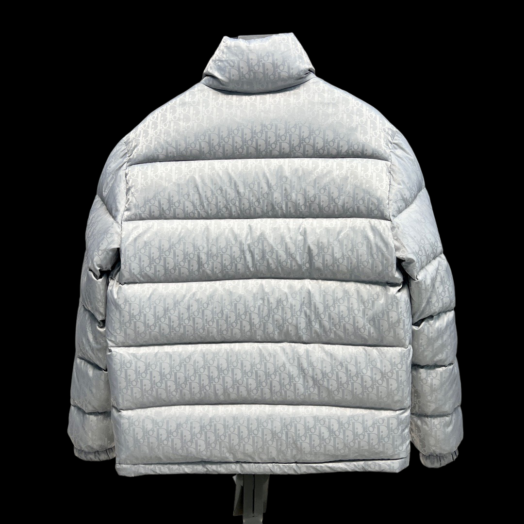 Giacca Piumino Uomo Dior Nera Monogram | Moda Lusso Invernale