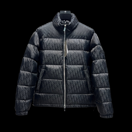 Giacca Piumino Uomo Dior Nera Monogram | Moda Lusso Invernale