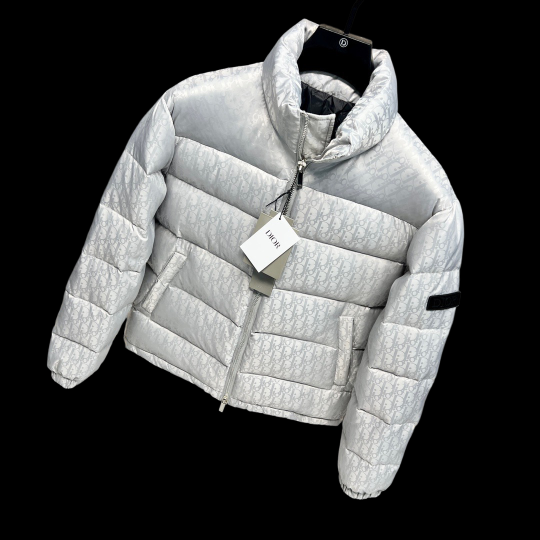 Giacca Piumino Uomo Dior Nera Monogram | Moda Lusso Invernale
