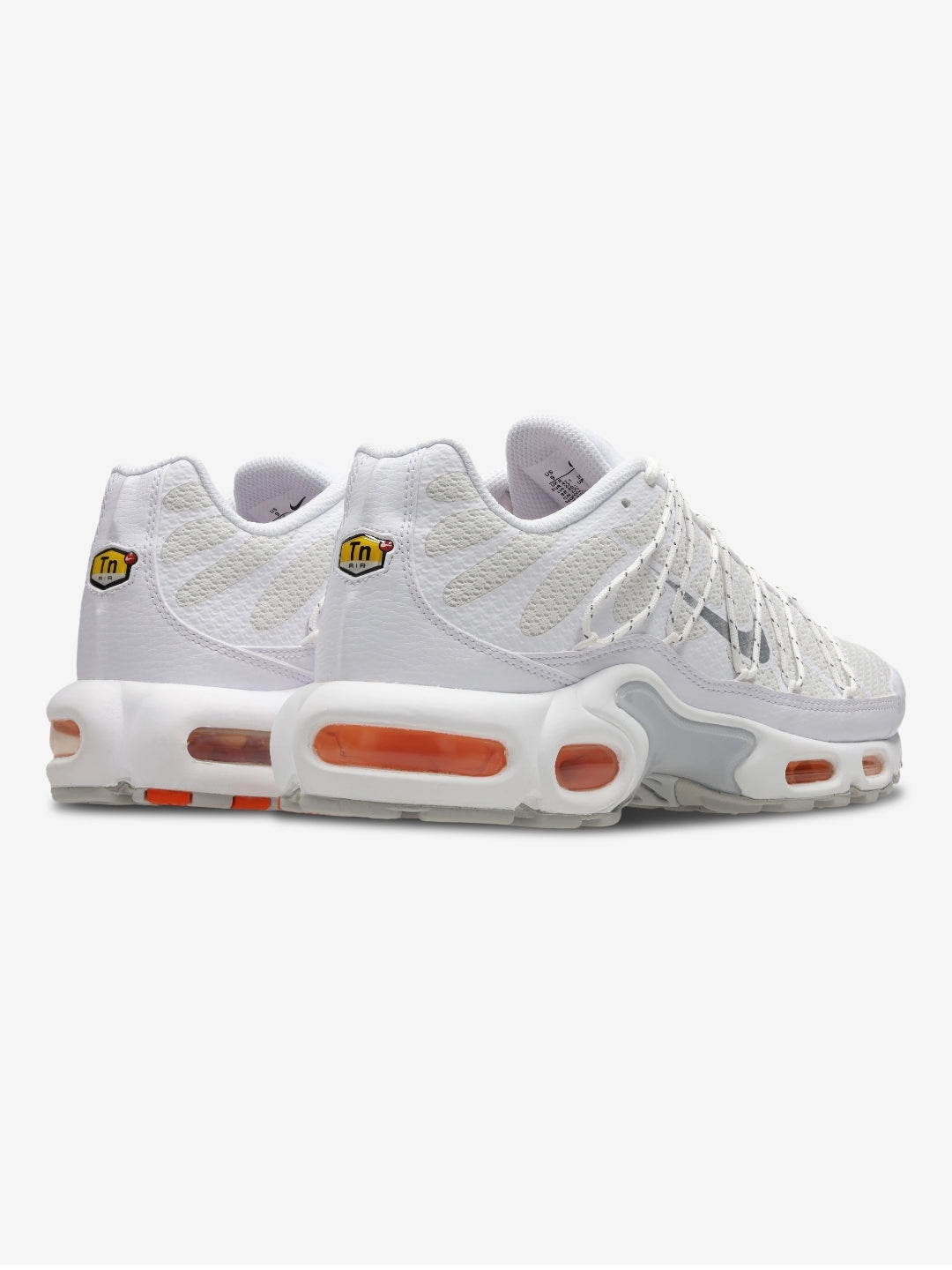 Nike Air Max Plus Drift White Orange/Black White – Sneakers Unisex con Ammortizzazione Tuned Air