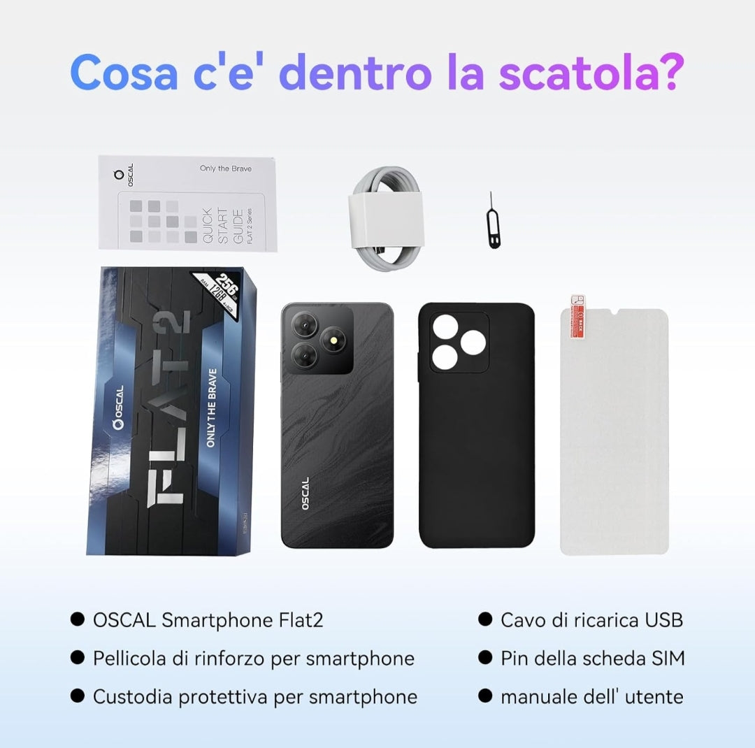 Smartphone OSCAL Android 15 – 256GB Memoria 12GB RAM - CloudStore089
