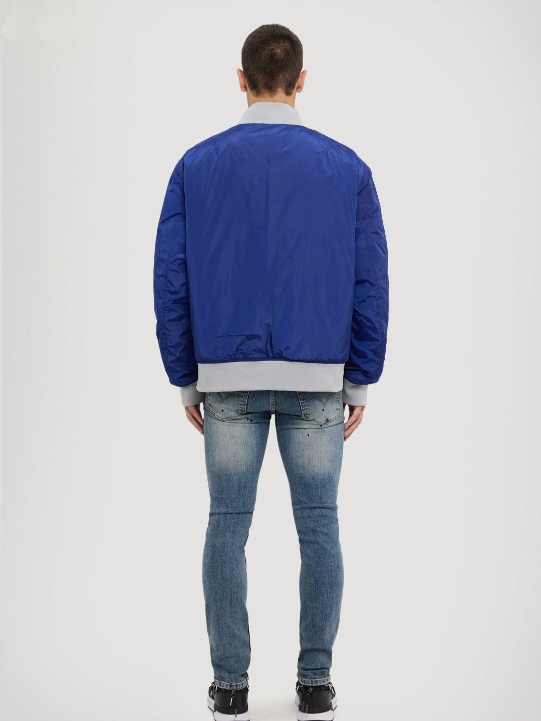 Versace Jeans Couture Reversible Chromo – Giacca invernale uomo blu reale trapuntata